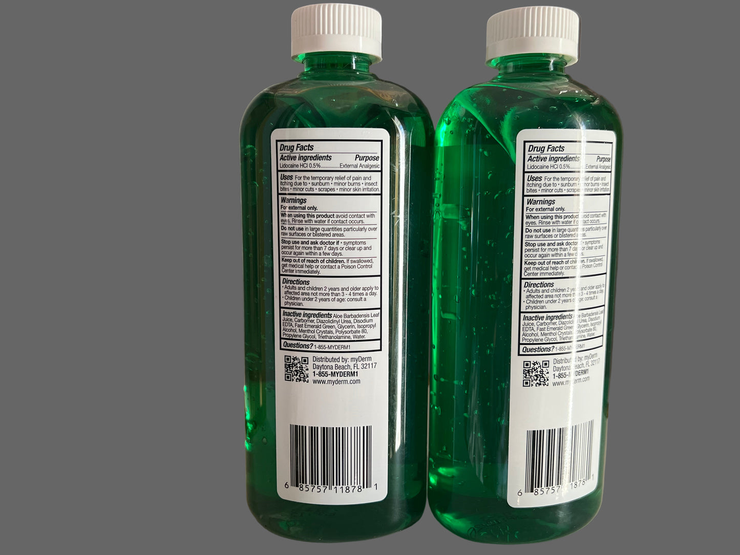 #Sun by myDerm After Sun Aloe Gel w/ Lidocaine 0.5% – Pain Relief for Sunburn, Cuts, Insect Bites – 20 fl oz ($19.99 For the set)