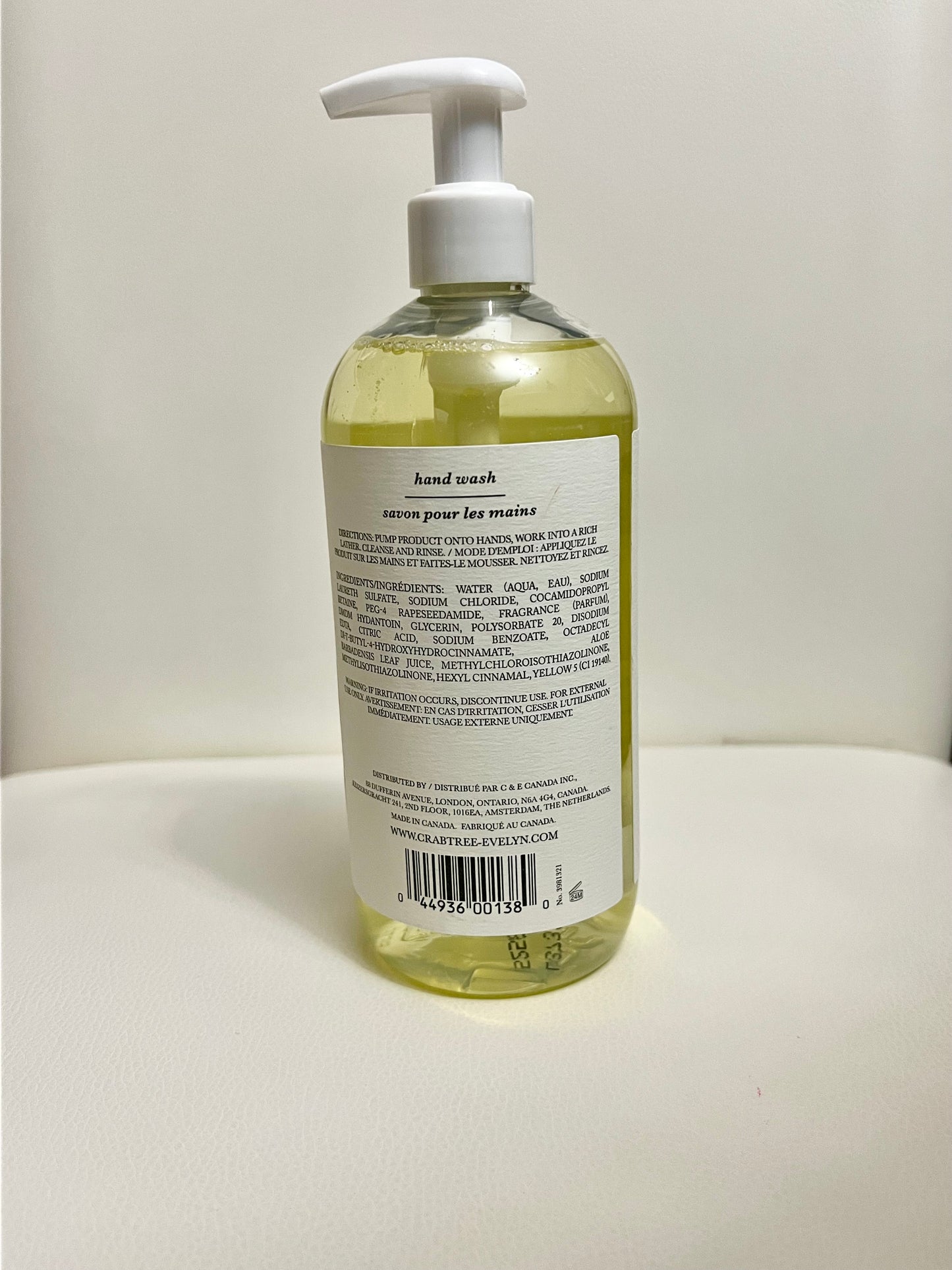 Crabtree & Evelyn Lemon Citron Honey & Coriander Hand Wash – 500 mL (16.9 fl oz)