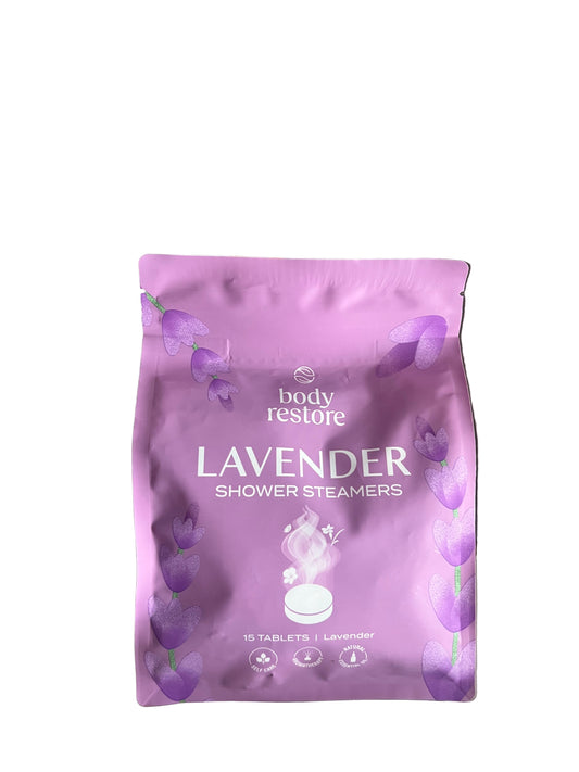 Body Restore Lavender Shower Steamers – 15 Tablets