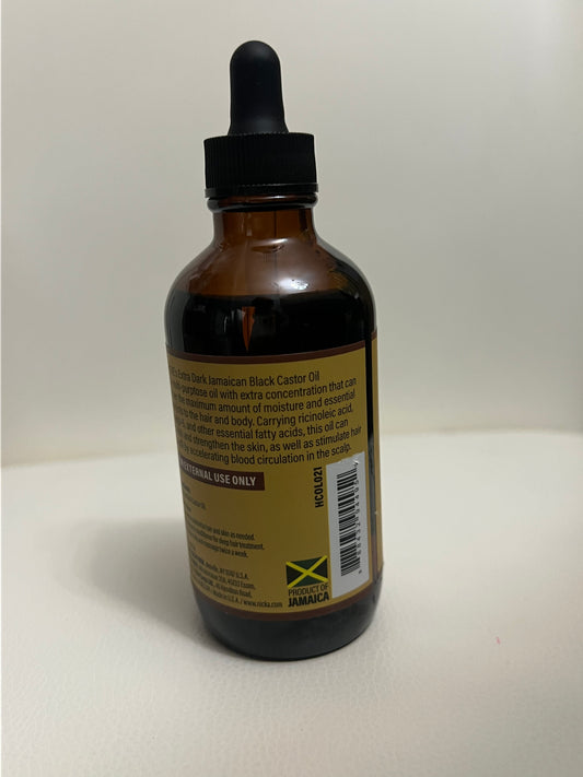 Jamaican Extra Dark Black Castor Oil – Original | 100% Natural, Cold-Pressed Hair & Body Moisturizer (4 oz)