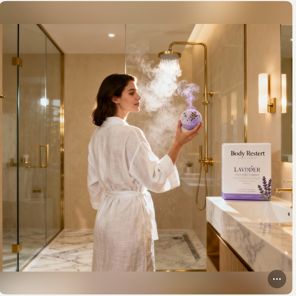 Body Restore Lavender Shower Steamers – 15 Tablets