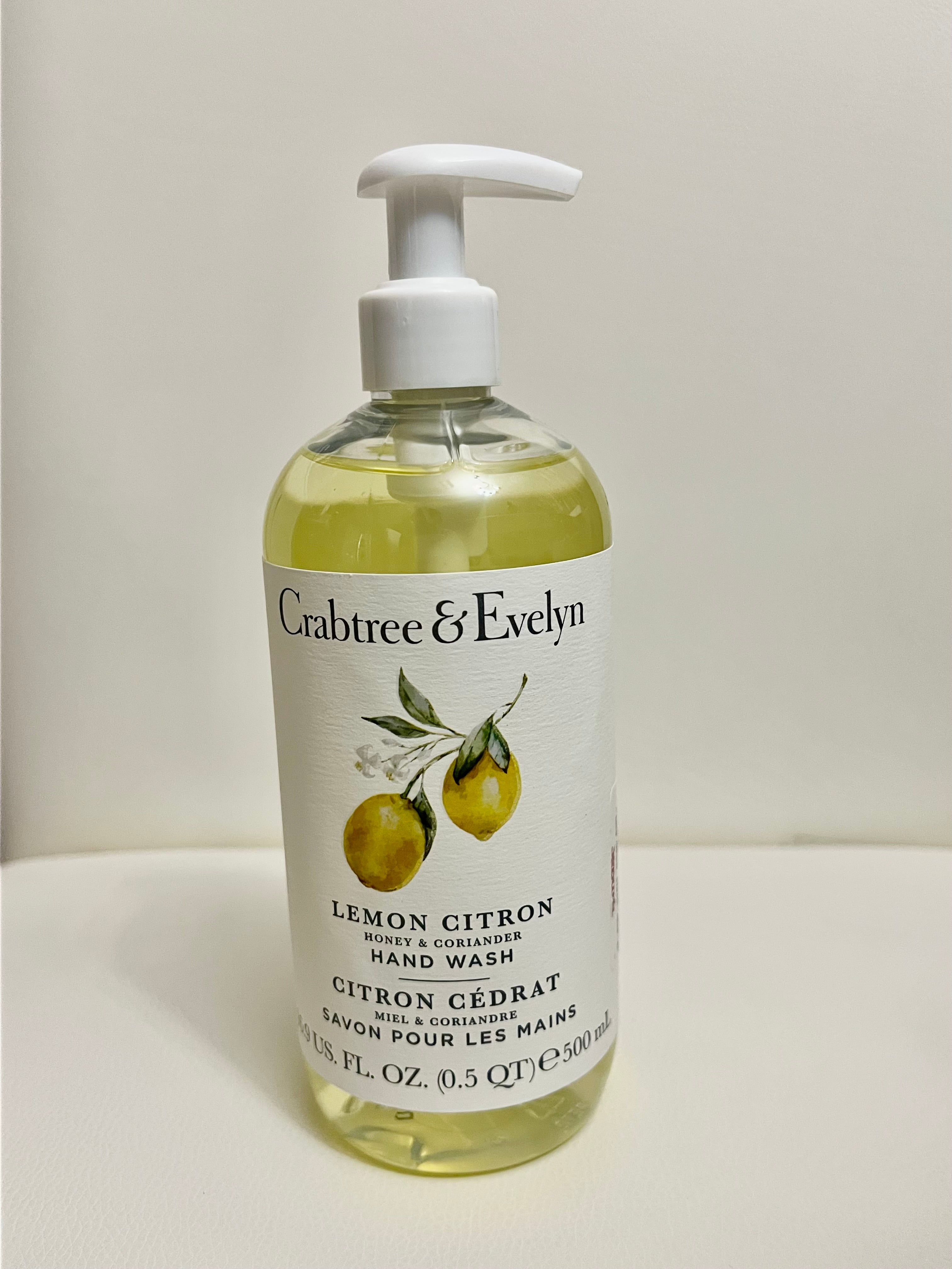 Crabtree & Evelyn Lemon Citron Honey & Coriander Hand Wash – 500 mL (16.9 fl oz)