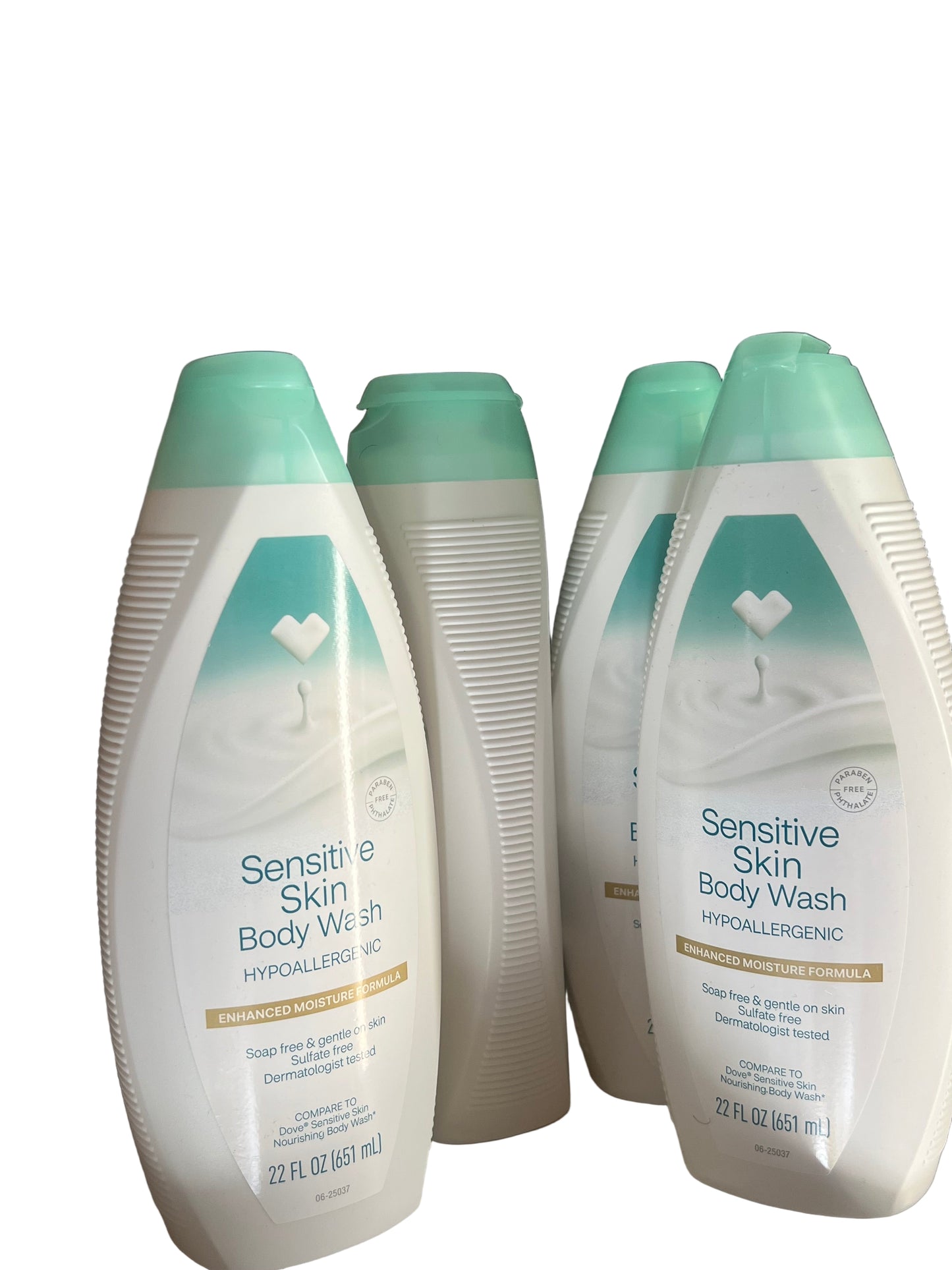 4 for $32 Sensitive Skin Body Wash – Hypoallergenic, Soap-Free, Sulfate-Free, Dermatologist Tested – 22 fl oz