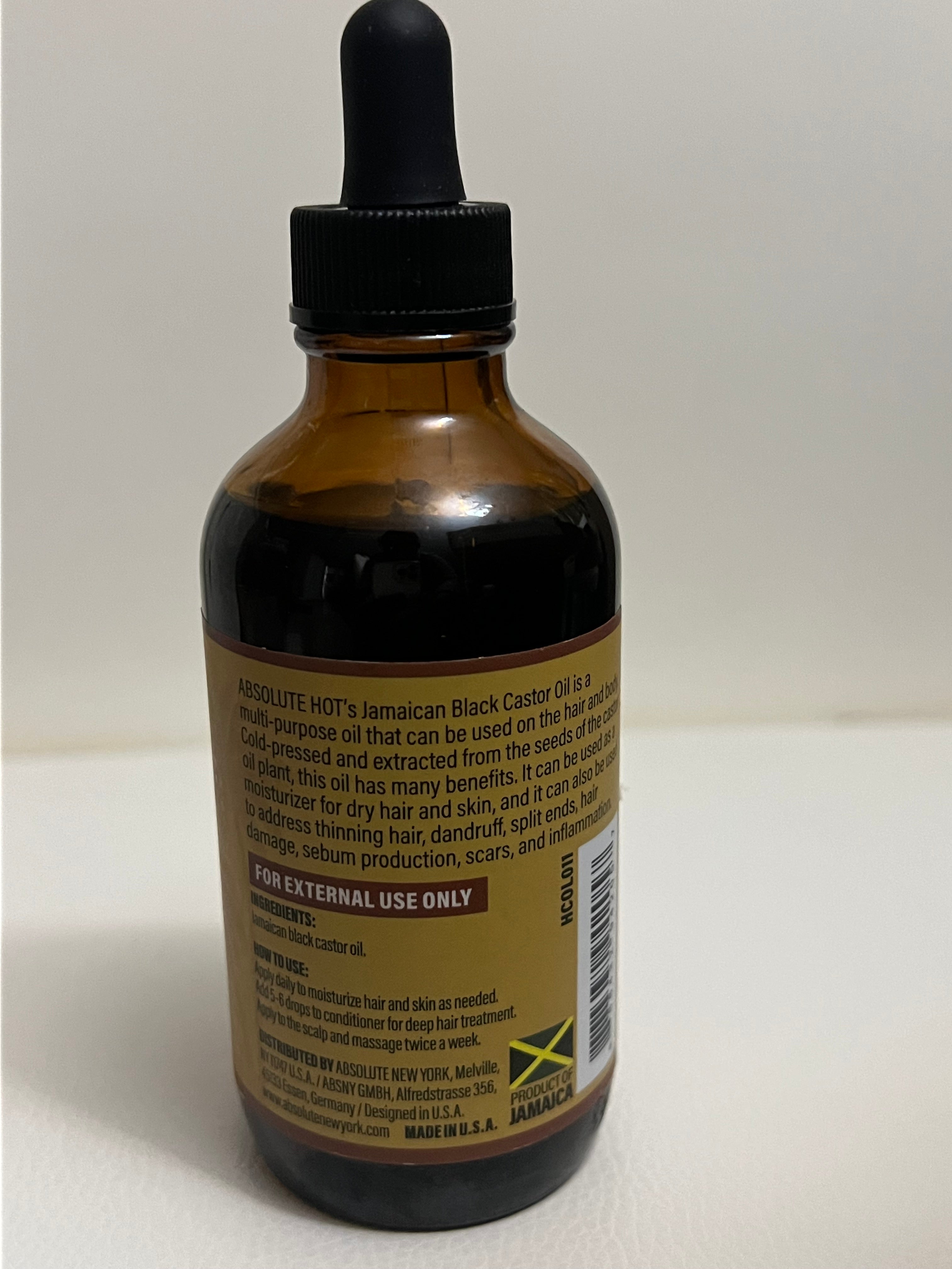 Jamaican Black Castor Oil – Original | 100% Natural, Cold-Pressed Hair & Body Moisturizer (4 oz)