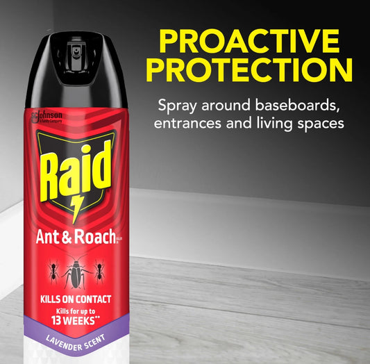 2 For $13.99 Raid Lavender Ant & Roach Spray – 17.5oz