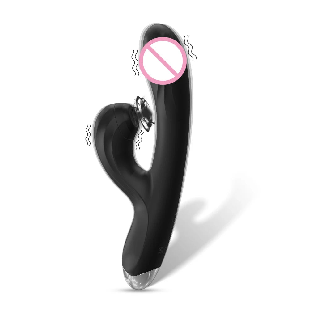 Rabbit Powerful Suction Cup G-Spot Vibrator Women's Clitoral Vaginal Stimulator Anal Plug Dildo Sex Toy Women's Adult Products