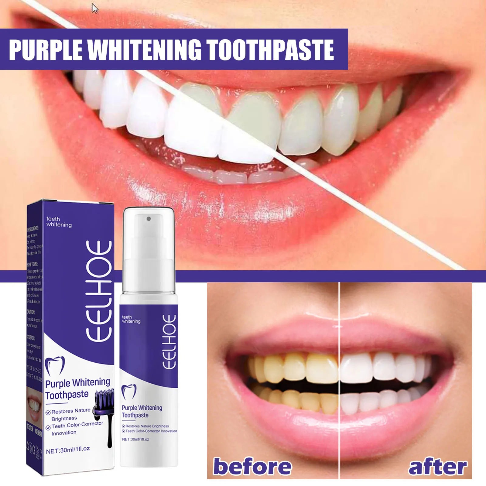 Advanced Teeth Whitening Toothpaste For Oral care, Cavity Treatment And Teeth Whitening in Weeks. For Adults’ Dental Health