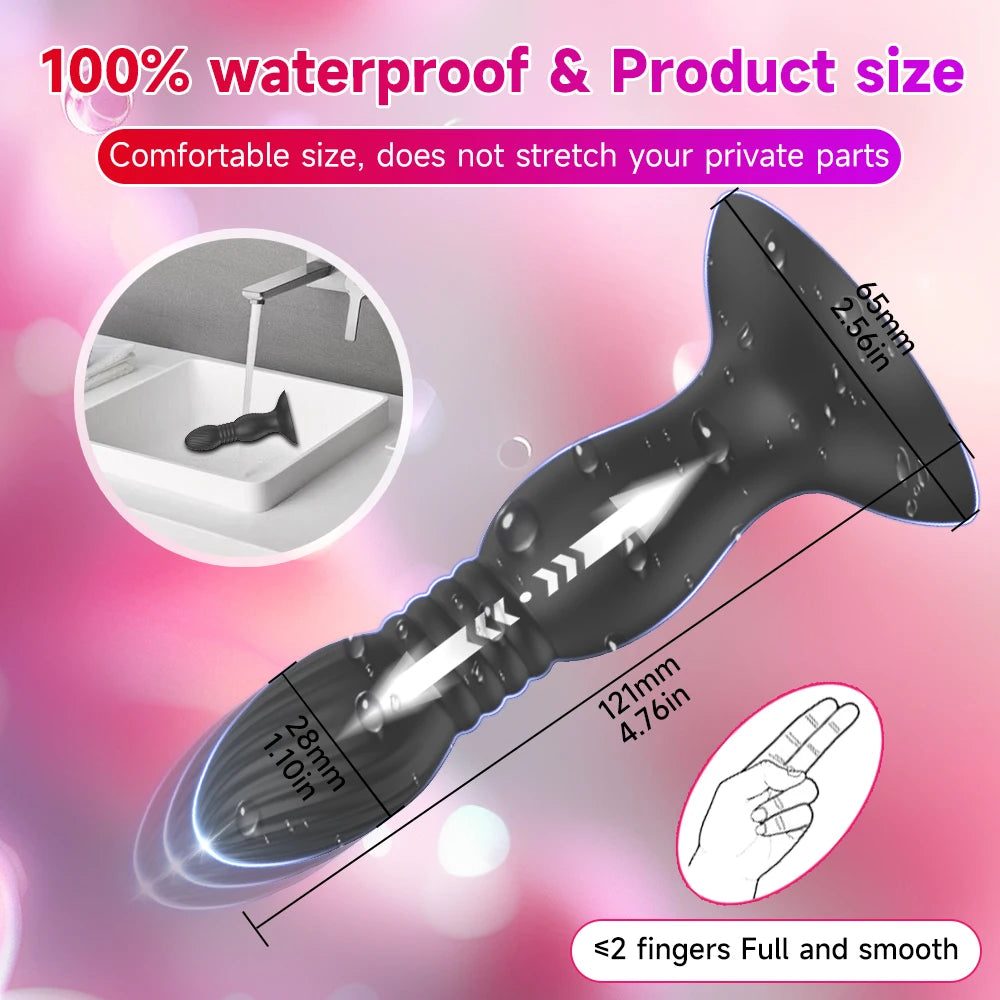 App And Remote Control Anal Vibrator Prostate Massager G-Spot Vibrator Plug Adult Sex Toy for Men Women and Couples