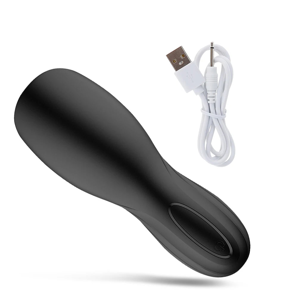 Male Masturbator Glans Vibrator Pussy 10 Modes Automatic Orgasm Glans Vibrator Massager Stimulates Male Sex Toy Trainer