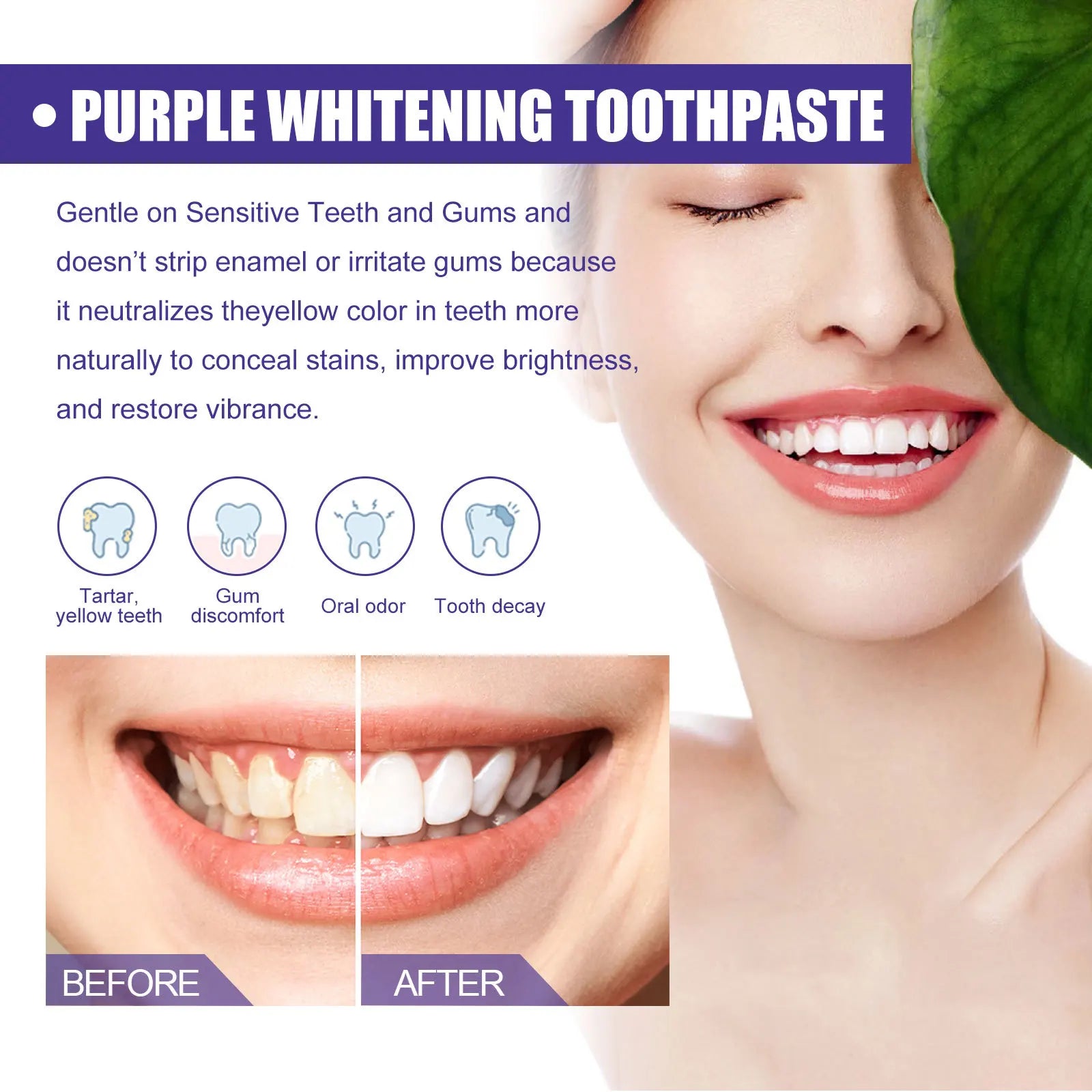 Advanced Teeth Whitening Toothpaste For Oral care, Cavity Treatment And Teeth Whitening in Weeks. For Adults’ Dental Health