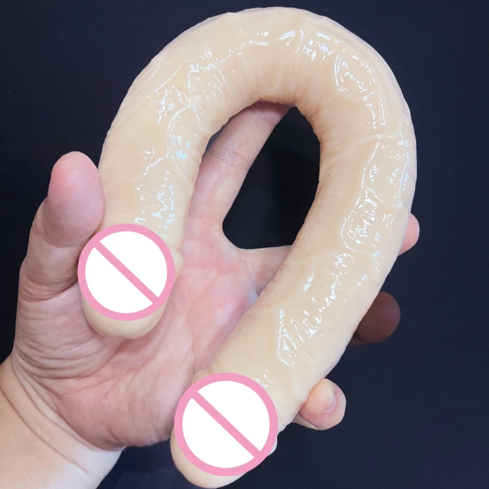 Double Dildo Realistic Penis Lesbian Couple Toys  double penetration Sex Toys for Woman Anal Vigina Adult Sex Products