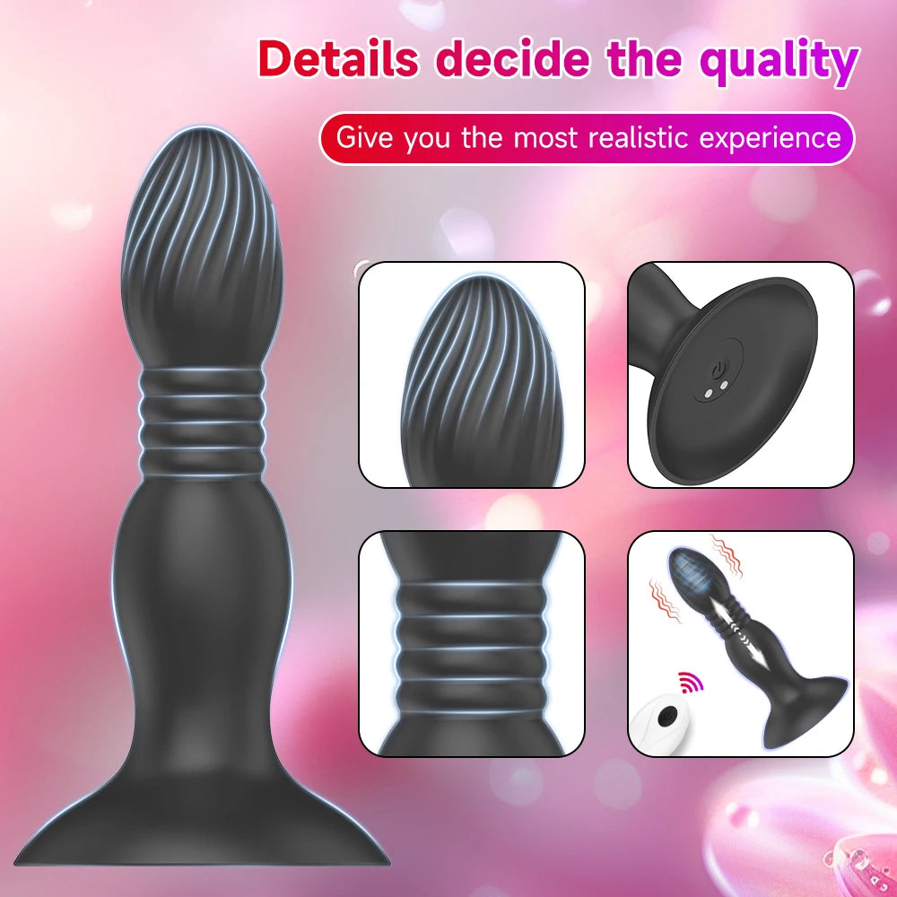 App And Remote Control Anal Vibrator Prostate Massager G-Spot Vibrator Plug Adult Sex Toy for Men Women and Couples