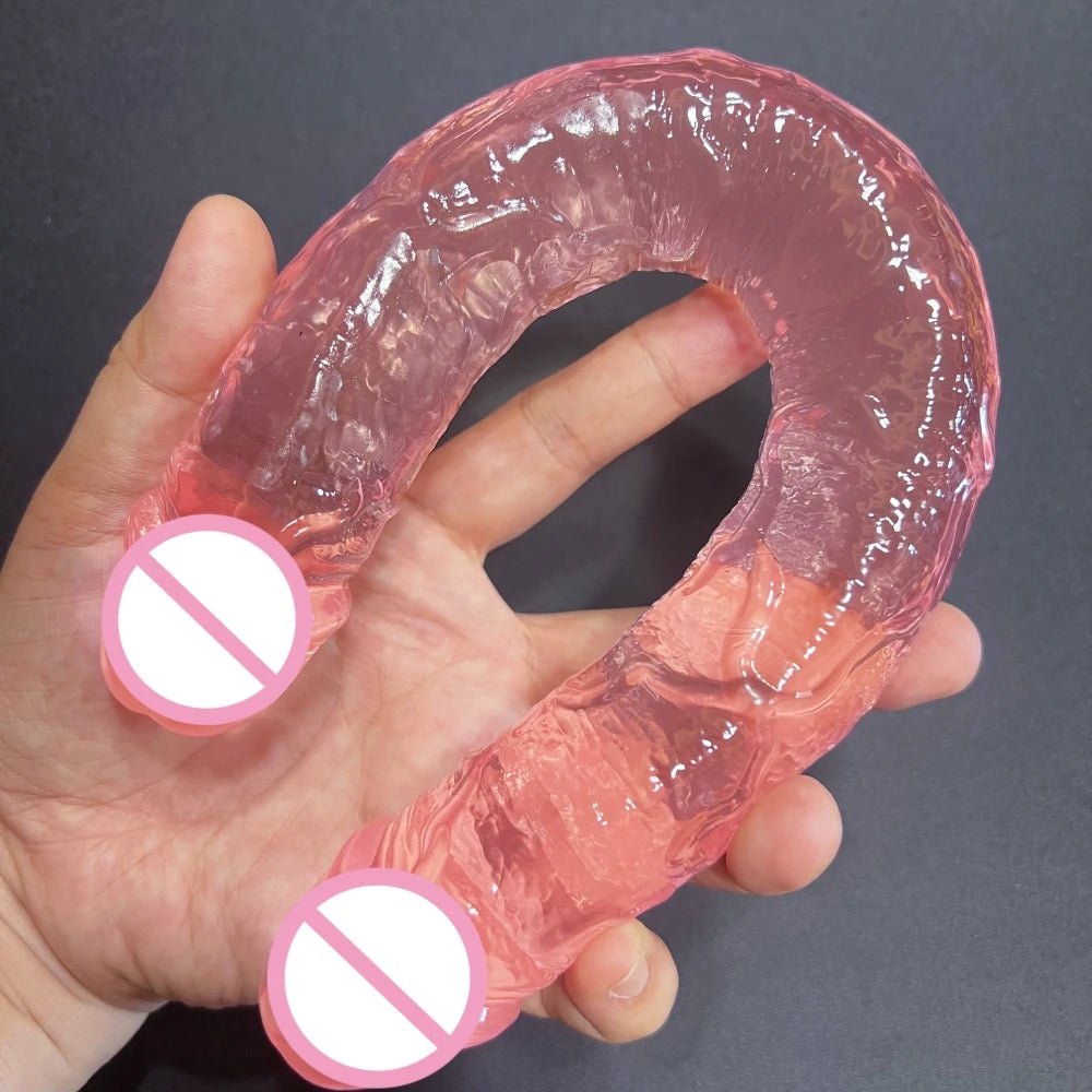 Double Dildo Realistic Penis Lesbian Couple Toys  double penetration Sex Toys for Woman Anal Vigina Adult Sex Products