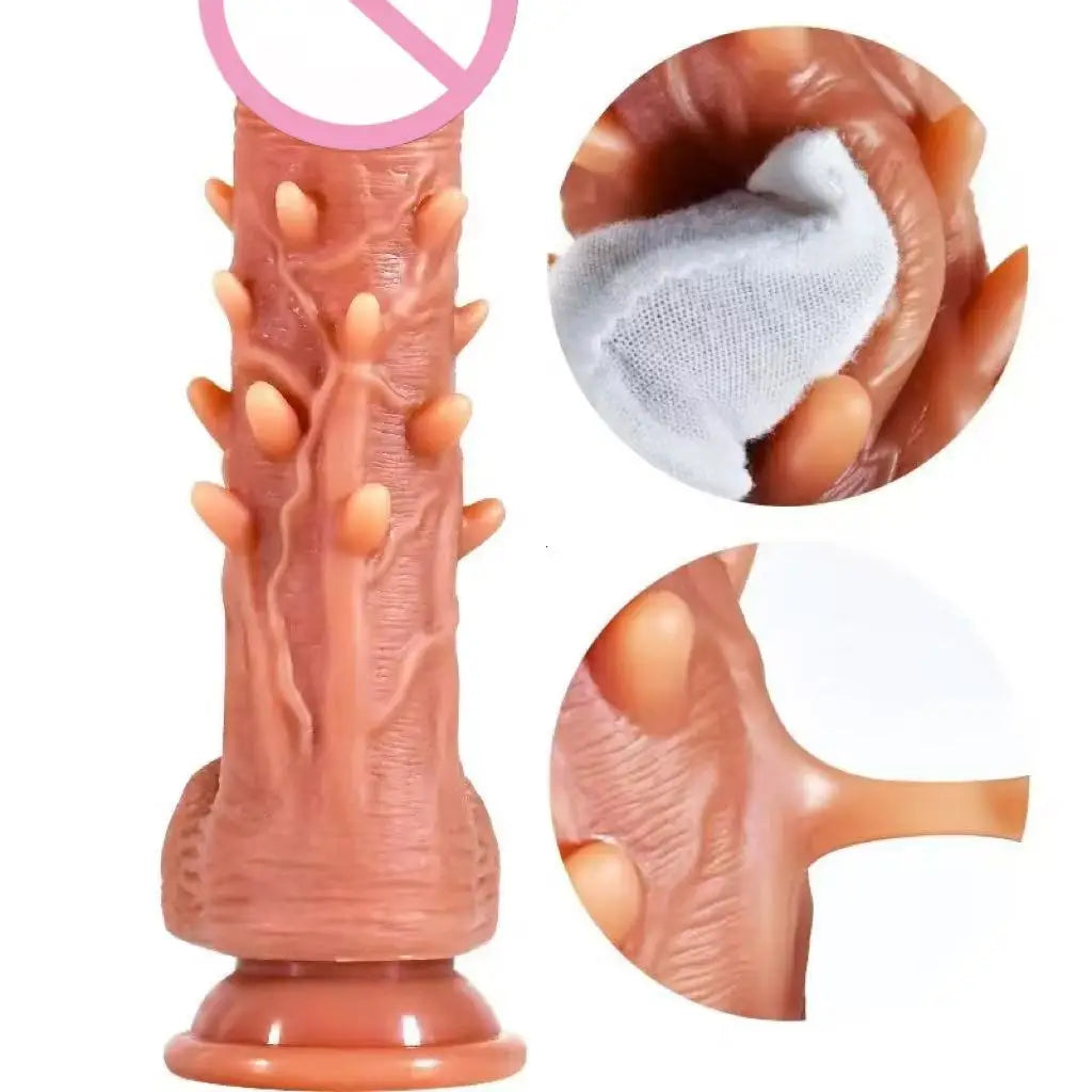 Realistic Dildo Vibrator for Women - Sexy Masturbation Adult Sex Toy with Anal Thrusting Penetration Features