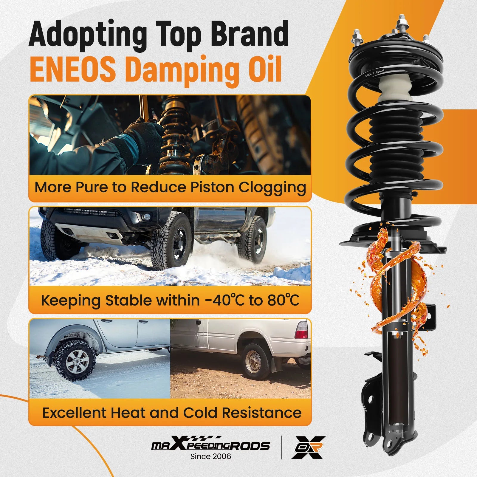 Front Complete Struts Shocks For 2001-2012 Ford Escape 2005-2011 Mercury Mariner