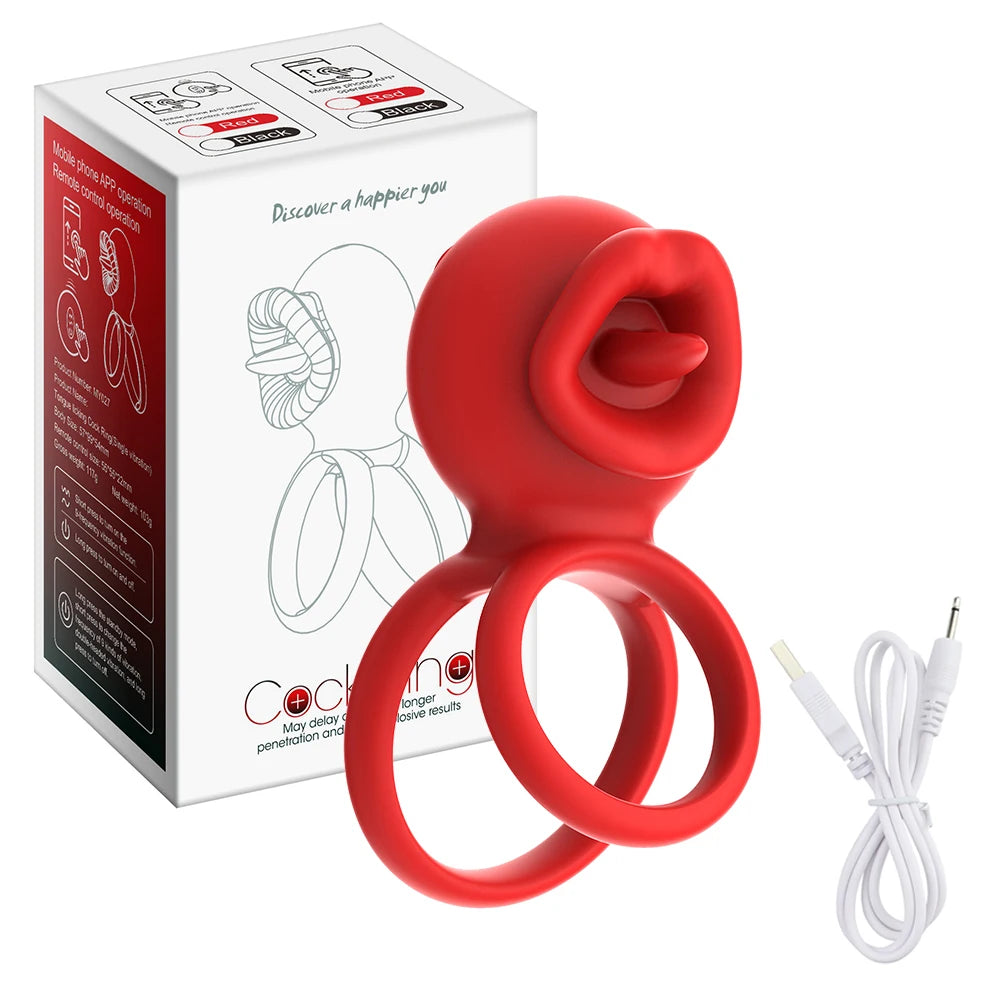 APP Control Penis Cock Ring Vibrator Testicles Clit Nipple G Spot Stimulator Penis Delayed Ejaculation  Sex Toy for Couples 18+