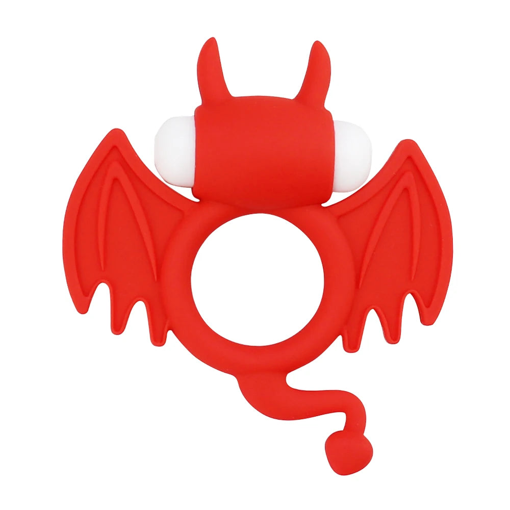 Penis Ring Vibrator Men's Sex Toy Erection Intimacy Supplies Erotic Vibration Penis Ring Penis Ring Vibrator Silicone