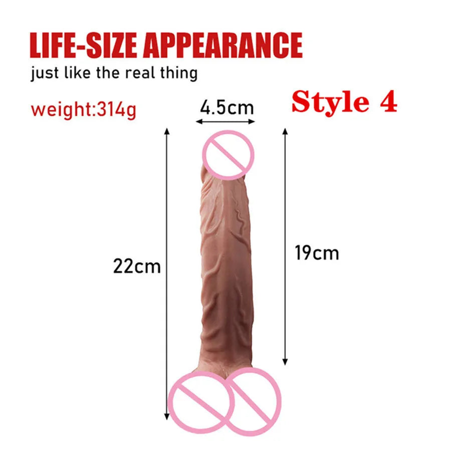 Dildo's realistic female G-spot stimulator, multi size simulated female dildo, powerful suction cup, anal plug, adult sex toy