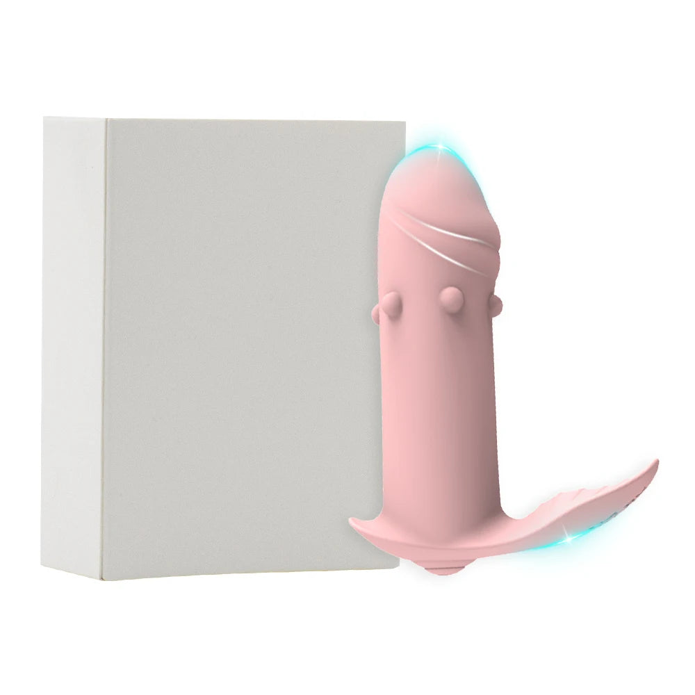 APP Bluetooth Controlled Wearable Dildo Vibrator A Clitoral G-Spot Stimulator 10 Modes Vagina Orgasm Masturbator Sex Toy Women