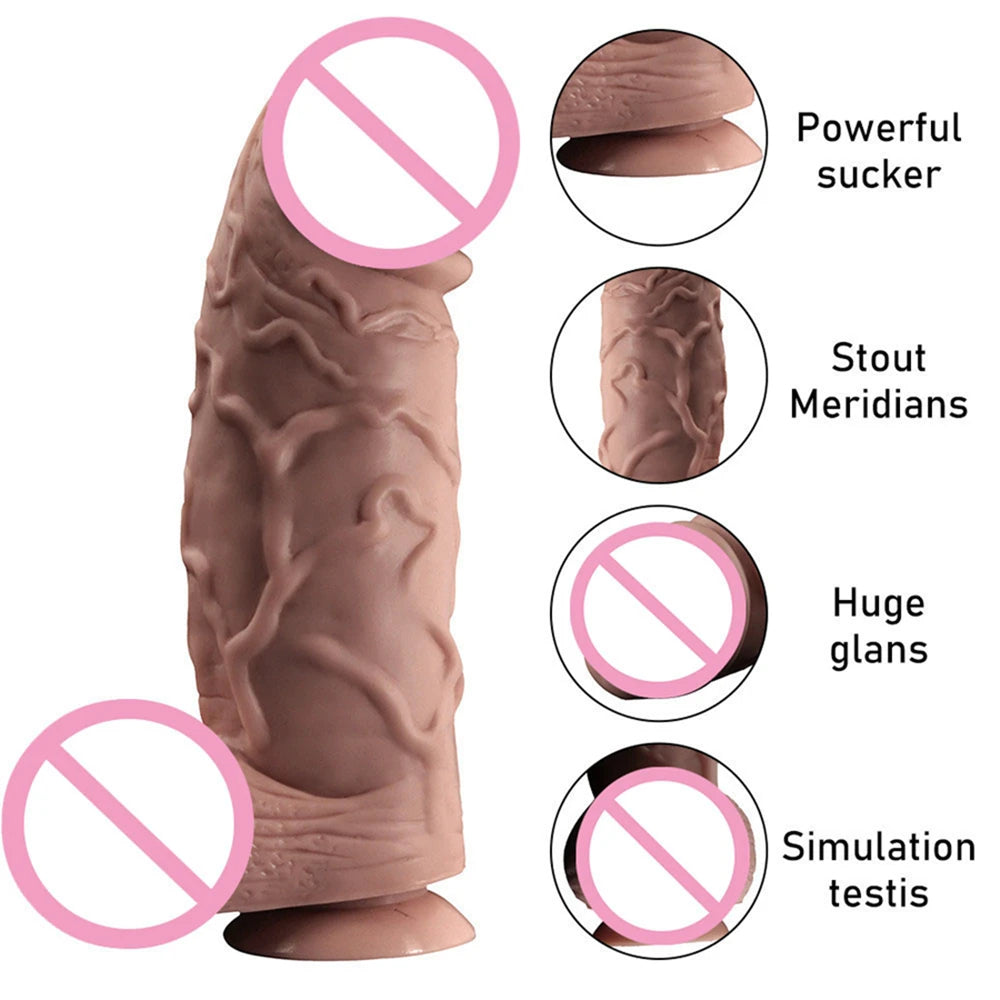 Dildo's realistic female G-spot stimulator, multi size simulated female dildo, powerful suction cup, anal plug, adult sex toy