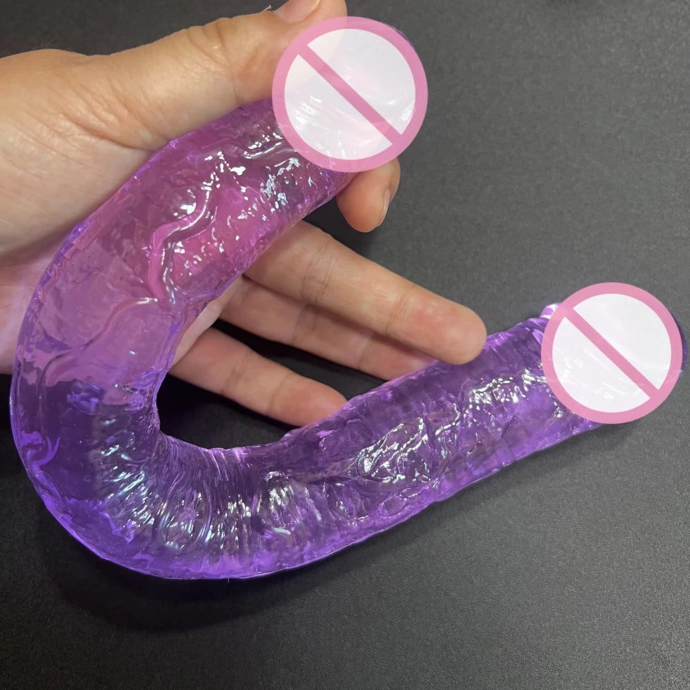 Double Dildo Realistic Penis Lesbian Couple Toys  double penetration Sex Toys for Woman Anal Vigina Adult Sex Products