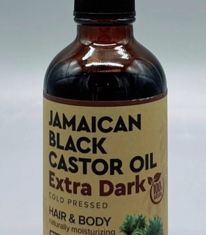 TYCHE Organic Jamaican Black Castor Oil Extra Dark Cold Pressed Hair/Body 4 oz