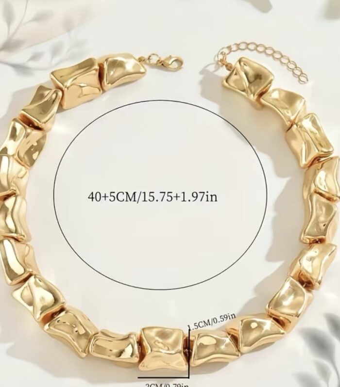 Elegant Chunky Beaded Neckless Adjustable Boho Luxury Jewelry for Women