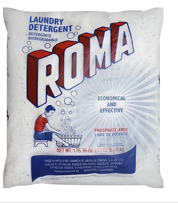 Roma Laundry Detergent Powder – 11 lb. Heavy Duty Cleaning Soap for Clothes