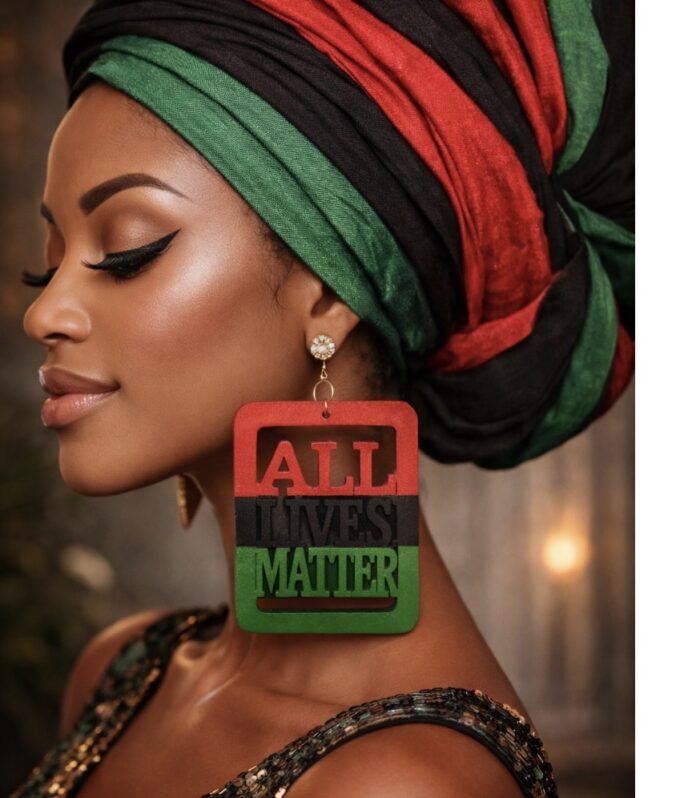 All Lives Matter Statement Earrings – Assorted Colors